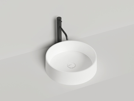 Раковина из искусственного камня Salini GLORIA 1102201M 44х44 накладная цвет белый без отверстий под смеситель